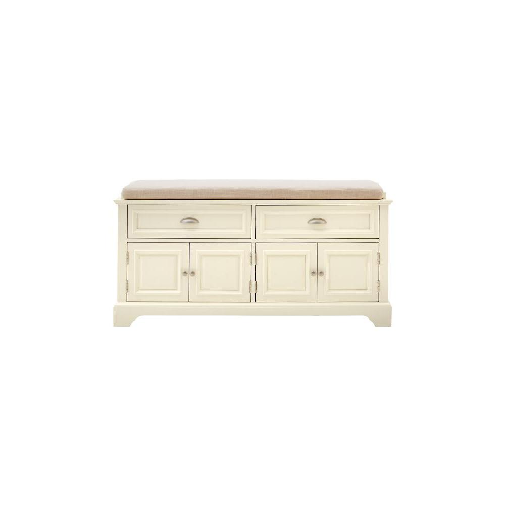  Home Decorators Collection Sadie  Storage Ivory Bench 