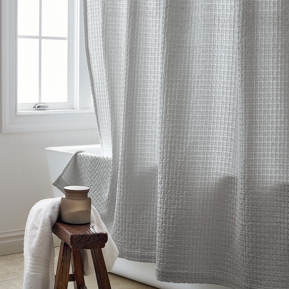 silver shower curtain liner