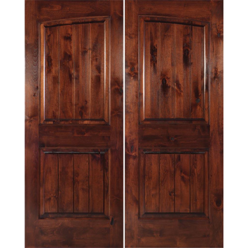 Krosswood Doors 72 in. x 80 in. Rustic Knotty Alder Common Krosswood Doors 72 in. x 80 in. Rustic Knotty Alder Common
