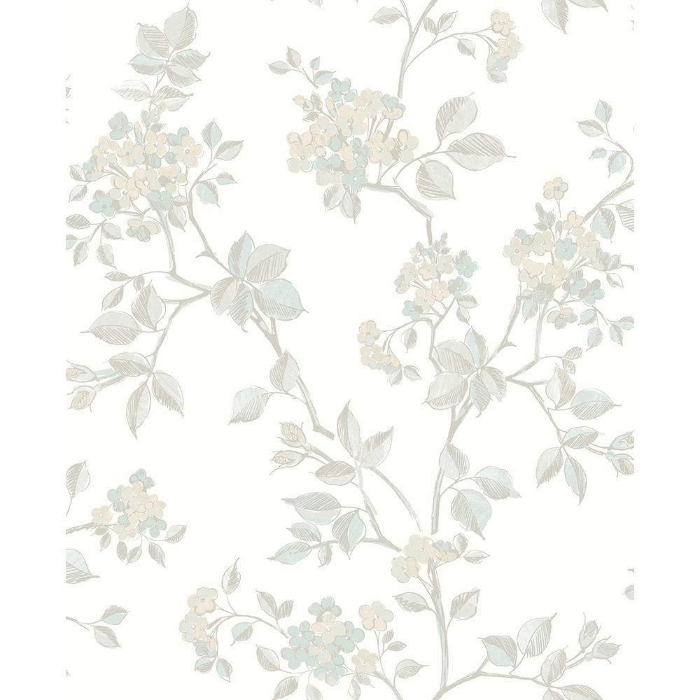grey floral wallpaper - Brilliant Living Room Ideas and Designs for Smaller Homes