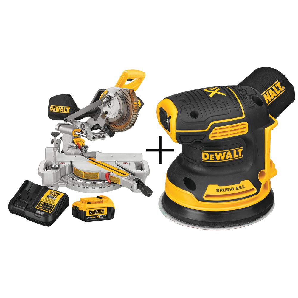 DEWALT 71/4 in. 20Volt MAX LithiumIon Cordless Miter Saw with