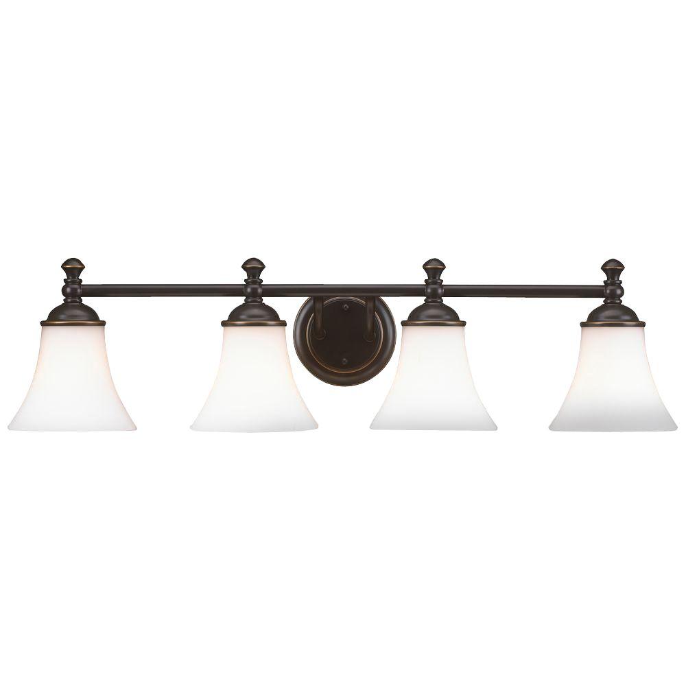 Hampton Bay Vanity Lighting The Home Depot Crawley 4 Light