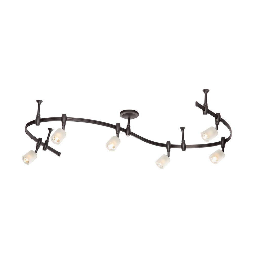 Catalina Lighting 8 ft. 6-Light Oil Rubbed Bronze Halogen ...