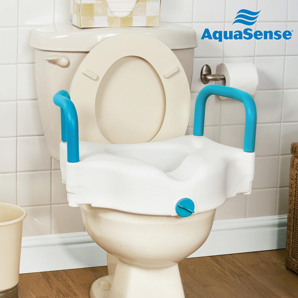 Aquasense 3 Way Raised Toilet Seat White 4 In Ex Tremes