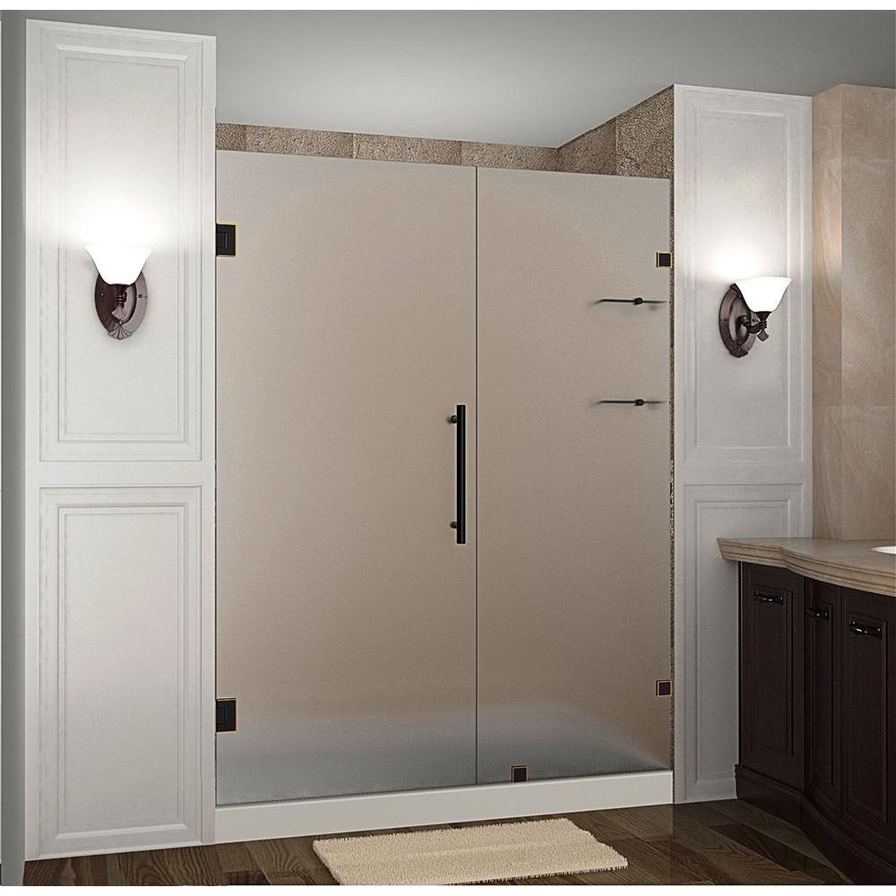 Aston Nautis GS 63 in. x 72 in. Frameless Hinged Shower Door with