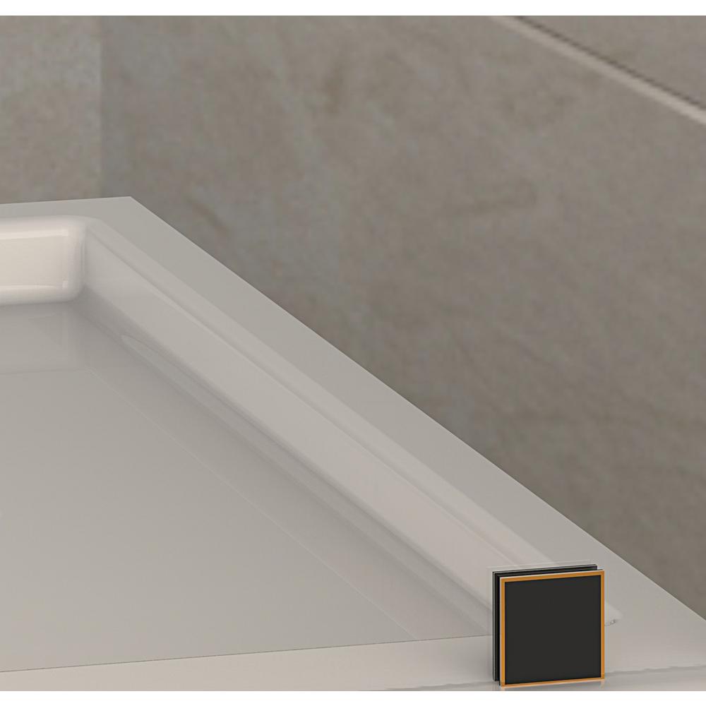 Sdr978 Langham Completely Frameless Sliding Alcove Shower Door