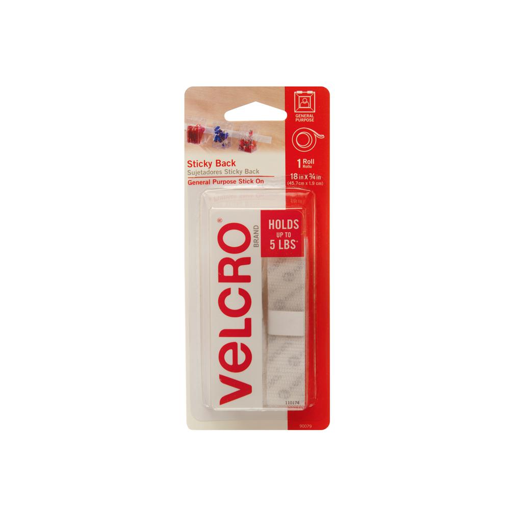 VELCRO Brand 18 in. x 3/4 in. Sticky Back Tape-90079 - The Home Depot