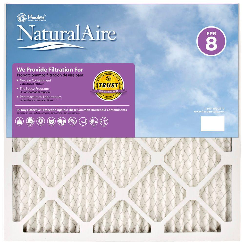 NaturalAire 15 in. x 20 in. x 1 in. Best FPR 8 Pleated Air Filter-95000 ...