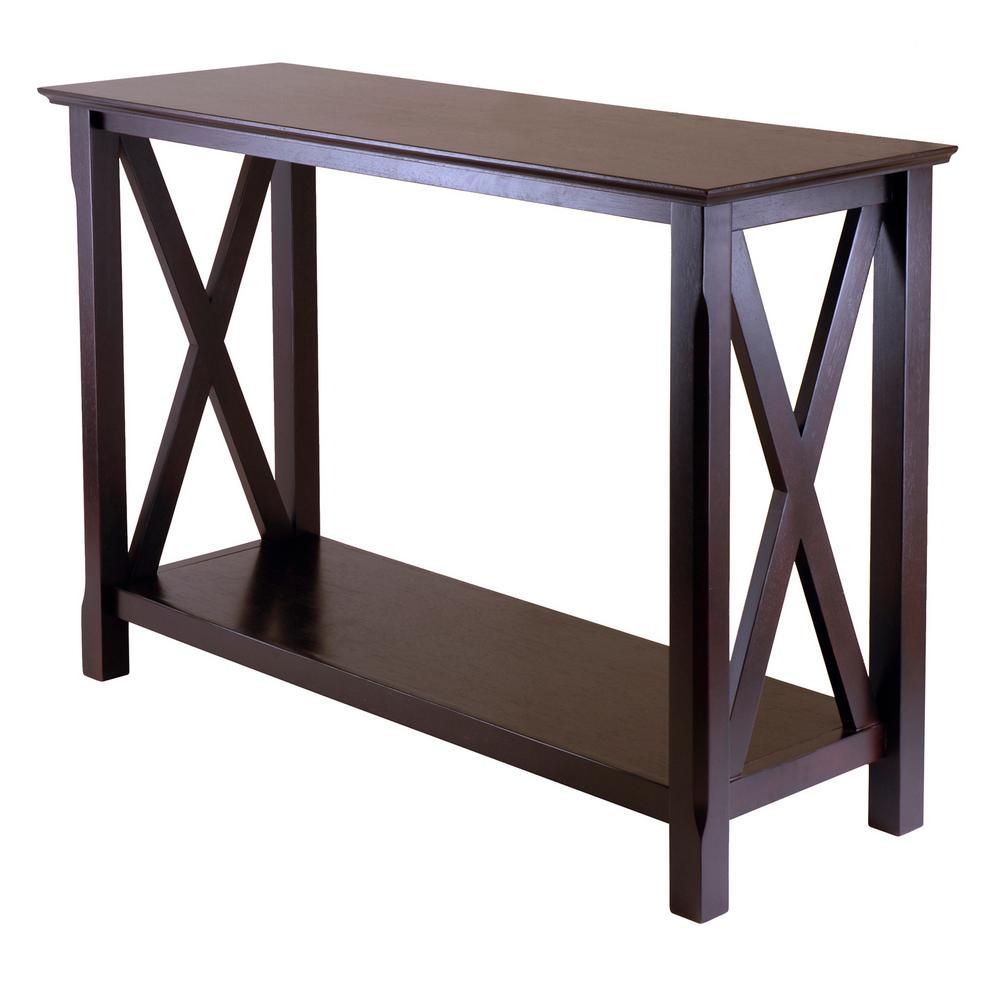 Winsome Wood Xola Cappuccino Console Table40445 The Home Depot
