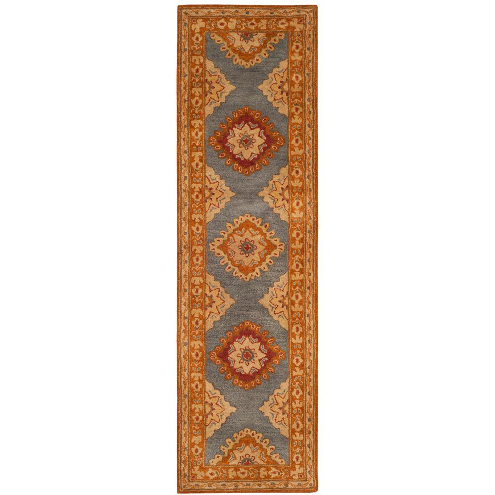 Safavieh Heritage Blue/Rust 2 ft. x 8 ft. Runner RugHG408A28 The
