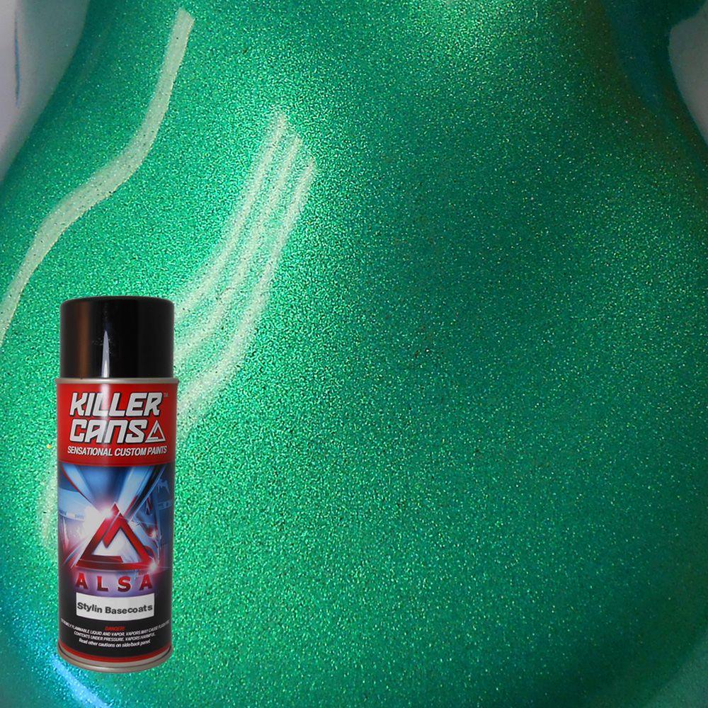 Alsa Refinish 12 oz. Stylin Basecoats Shamrock Green Killer Cans Spray ...