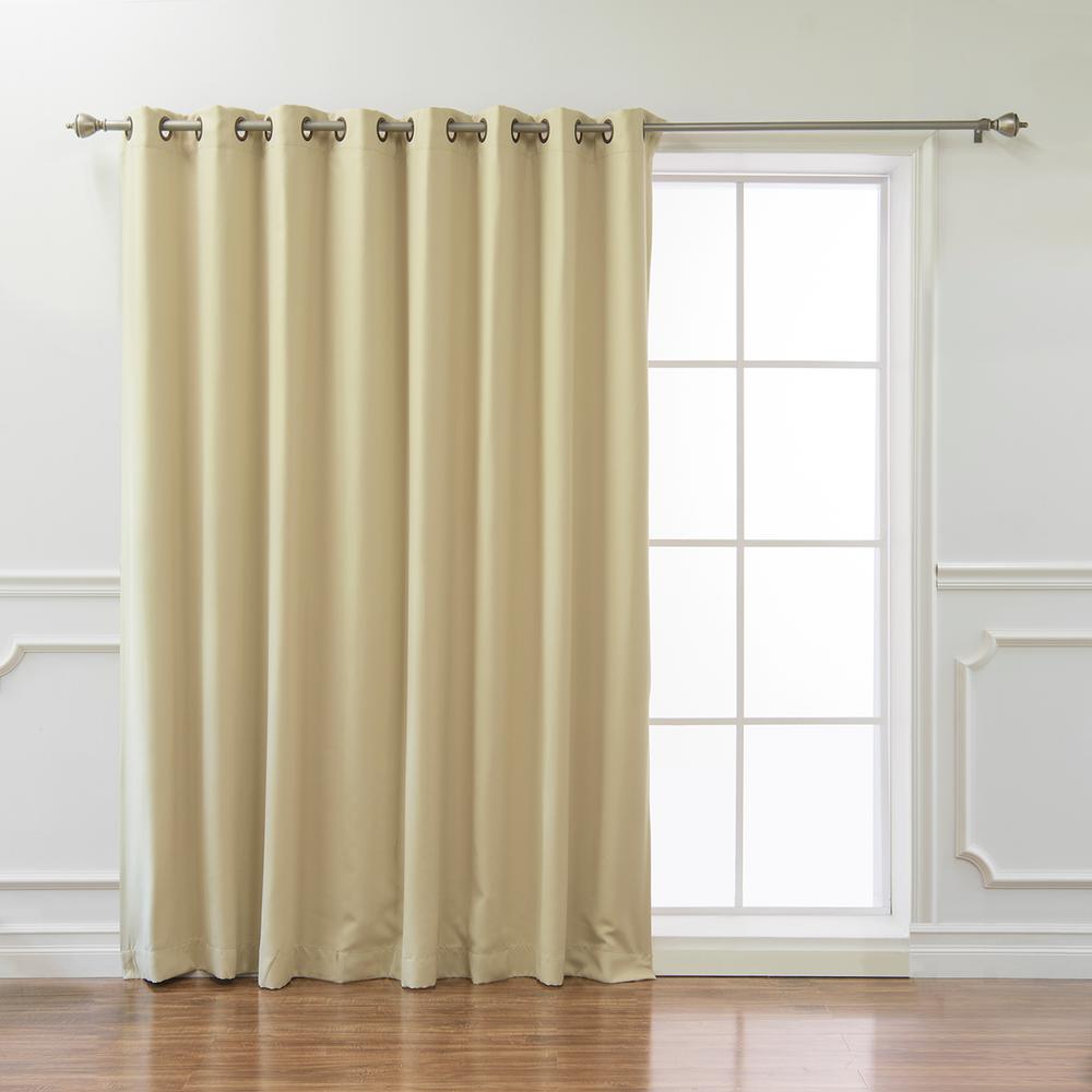 Best Home Fashion Wide Basic 100 in. W x 84 in. L Blackout Curtain in