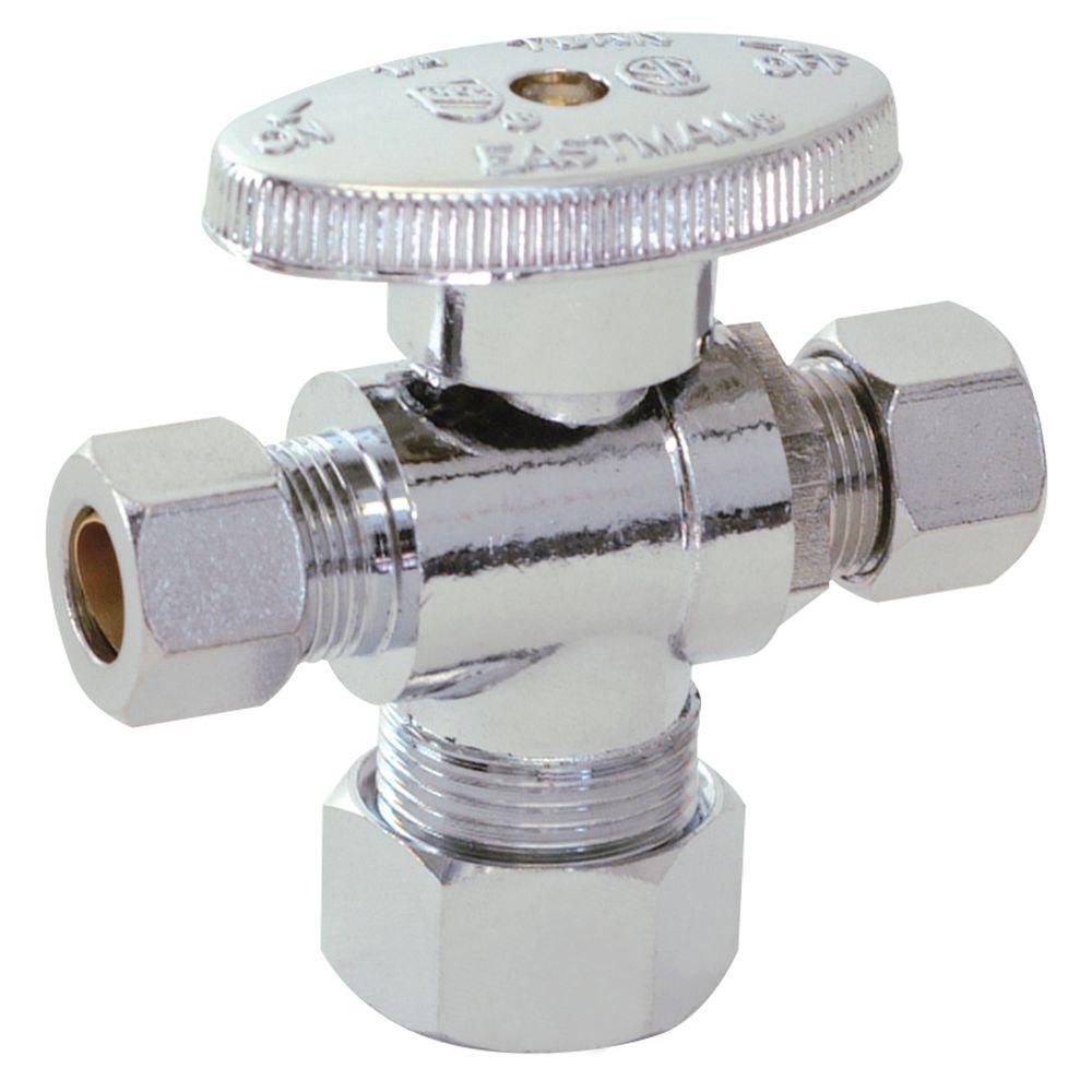 compression angle stop valve