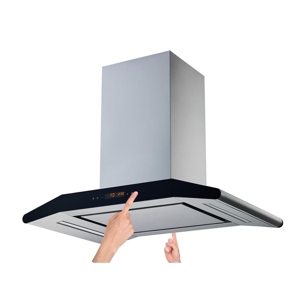 Winflo 36 in. Convertible Island Range Hood in Stainless Steel with