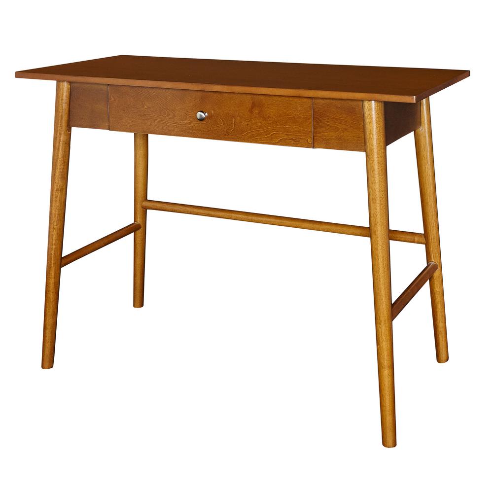 Linon Home Decor Austin Ash Veneer Desk With Shelves 862252ash01u Linon Home Decor Cannon Rich Brown Writing Desk Thd00629