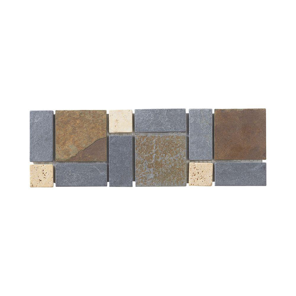 Gray Natural Stone Tile Tile The Home Depot