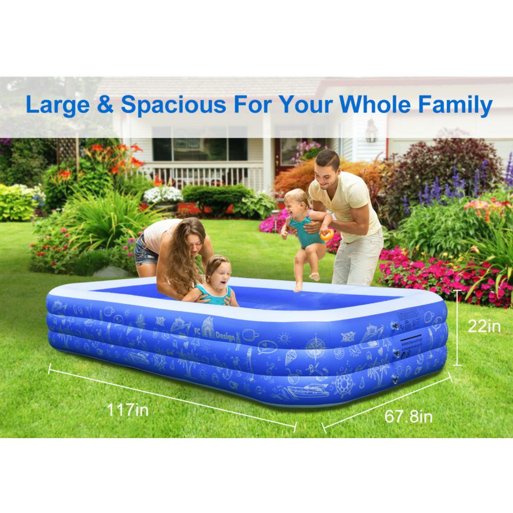 5 ft inflatable pool