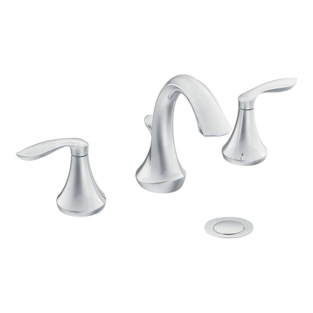 MOEN Eva 2-Handle Deck-Mount Roman Tub Faucet Trim Kit With Valve In ...