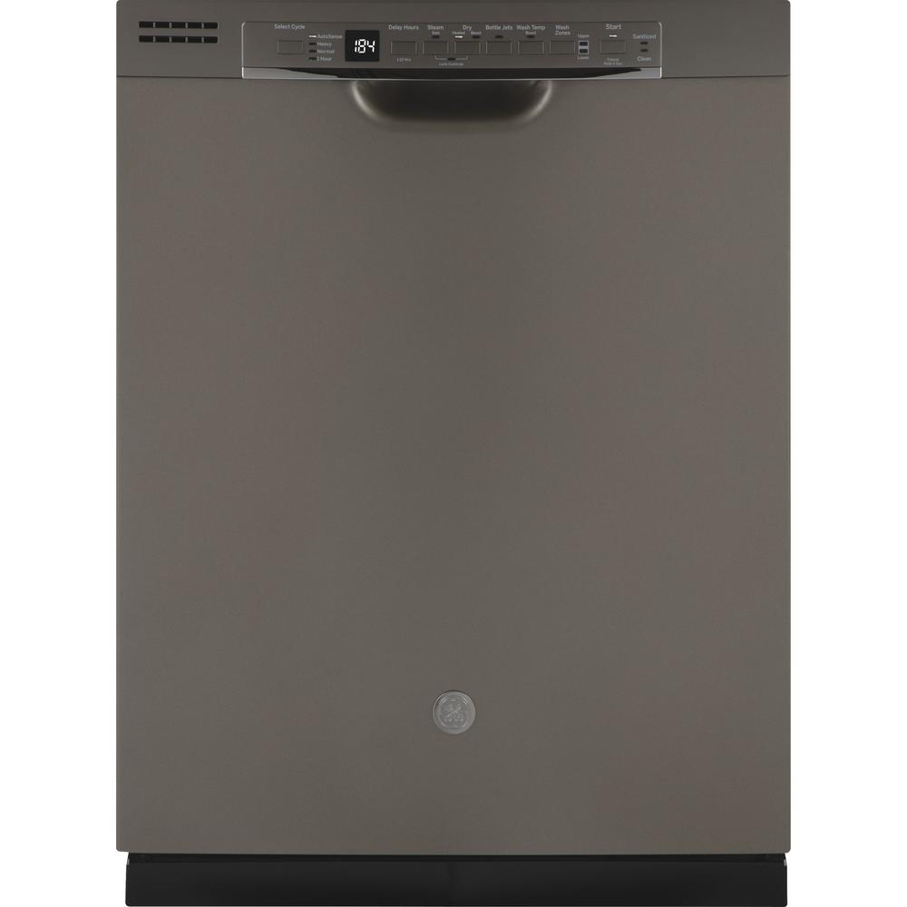 Slate Ge Hard Food Disposer Dishwashers Liances The 24 In Front Control Built Tall Tub Dishwasher Slate With Third Rack