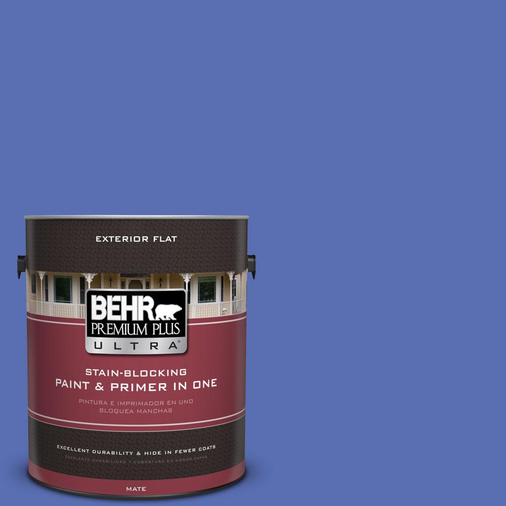 BEHR Premium Plus Ultra 1Gal. No.PPU155 New Age Blue Flat Exterior