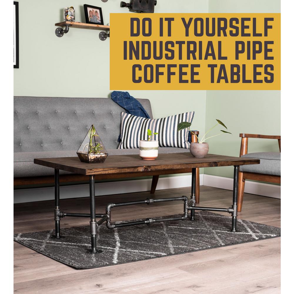 Pipe Decor 3 4 In X 8 Ft L 16 5 H Black Steel Loop Design Coffee Table Kit 365 Pdct10 The Home Depot - 4 X 3 Coffee Table Pipe Decor 3 4 In X 8 Ft L 16 5 H Black Steel Loop Design Coffee Table Kit 365 Pdct10 The Home Depot - 4 X 3 Coffee Table