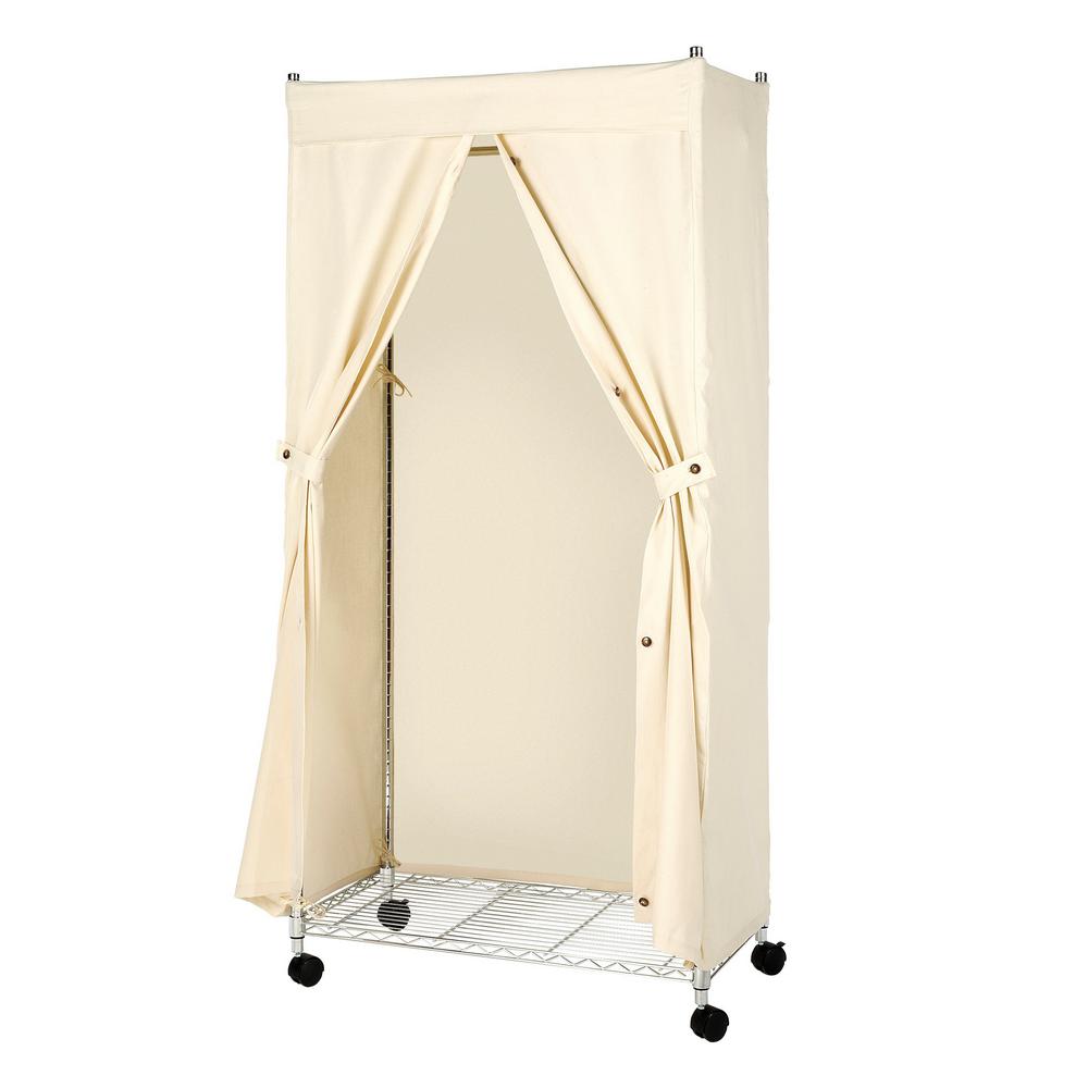 Whitmor Canvas Supreme 36 In W X 65 5 In H Garment Rack Cover