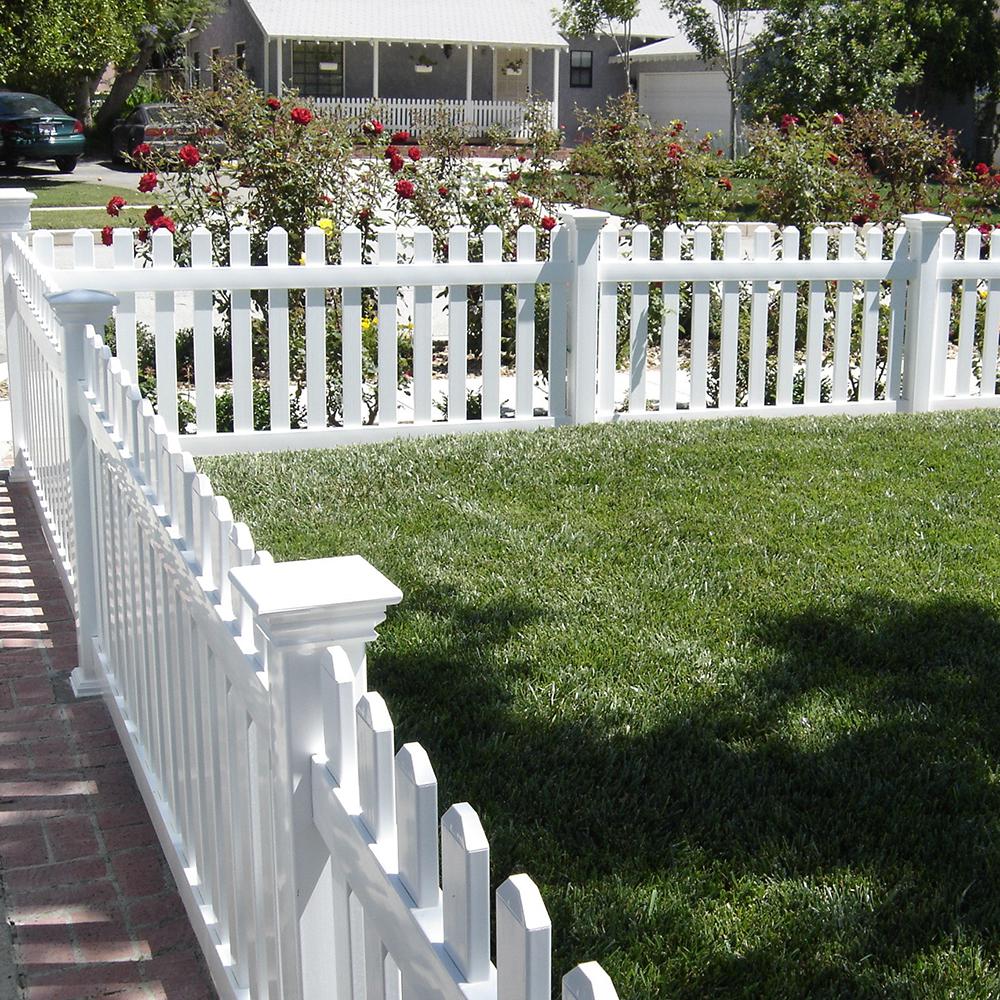 Weatherables Davenport 7 8 Ft X 5 Ft White Vinyl Semi Privacy Fence Gate Kit Dwsp Alt 5x47 The Home Depot