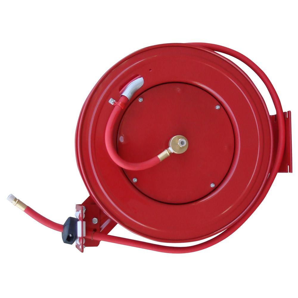 BLACK BULL 50 ft. Retractable Air Hose Reel with Auto Rewind by BLACK BULL