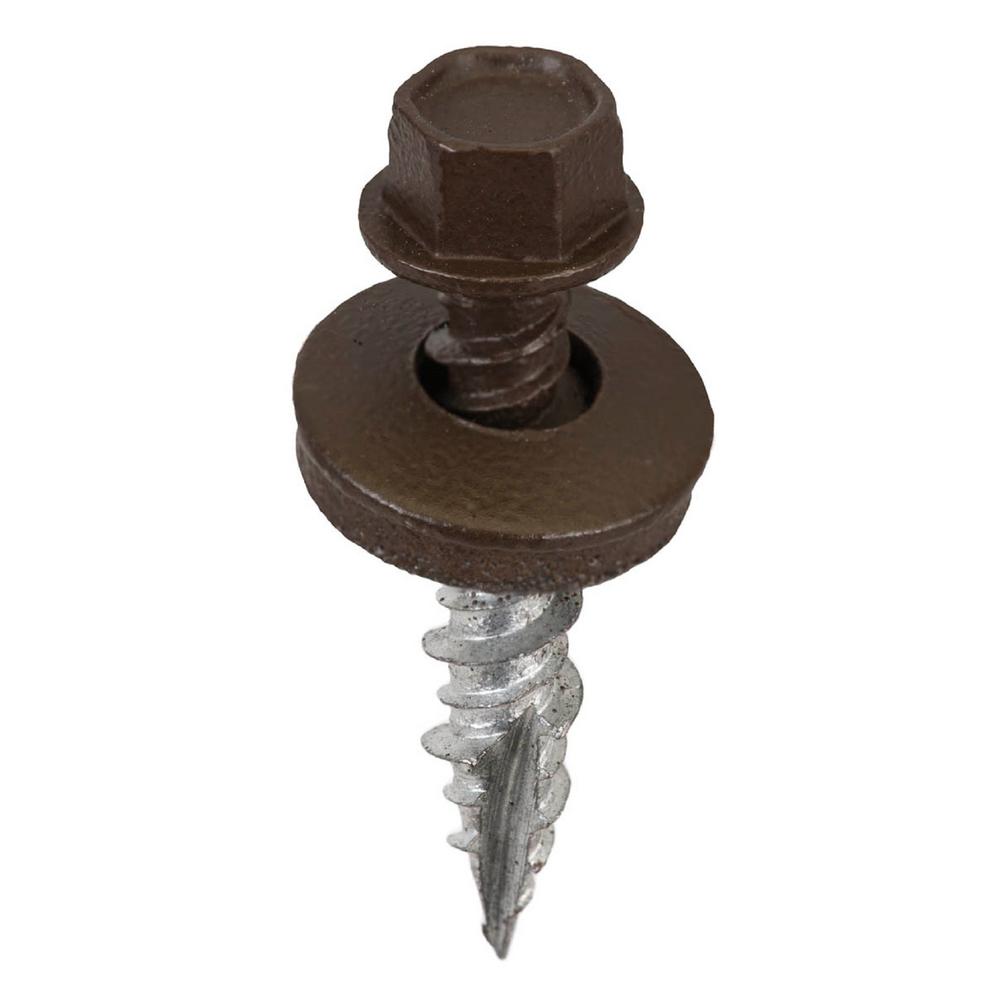 Acorn International 9 x 1 in. 1/4 in. Hex Head Metal to Wood Screws in