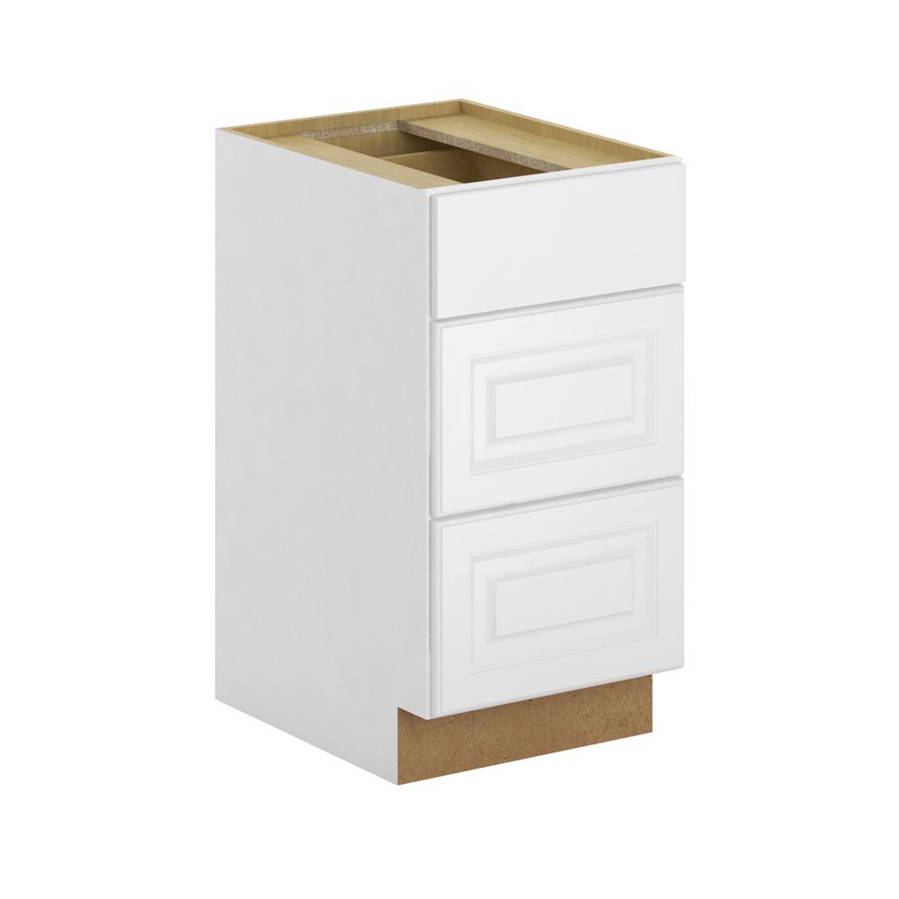Hampton Bay Madison Assembled 18x34 5x24 In 3 Drawer Base Cabinet