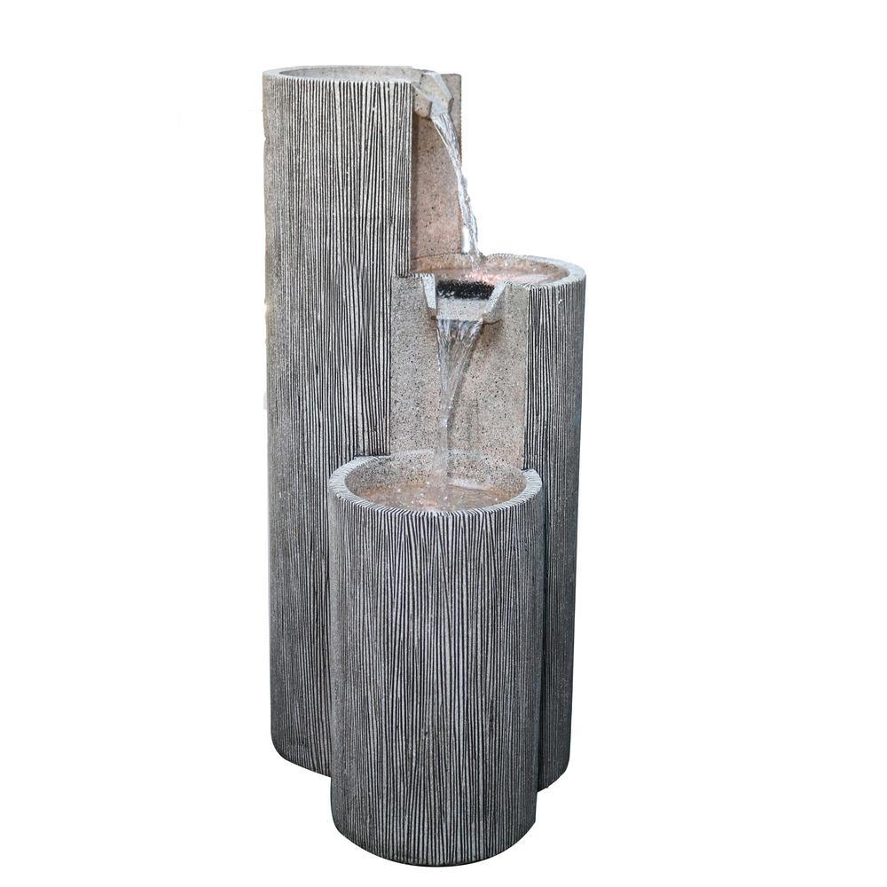 Hampton Bay 2Tier Cement Fountain10141 The Home Depot