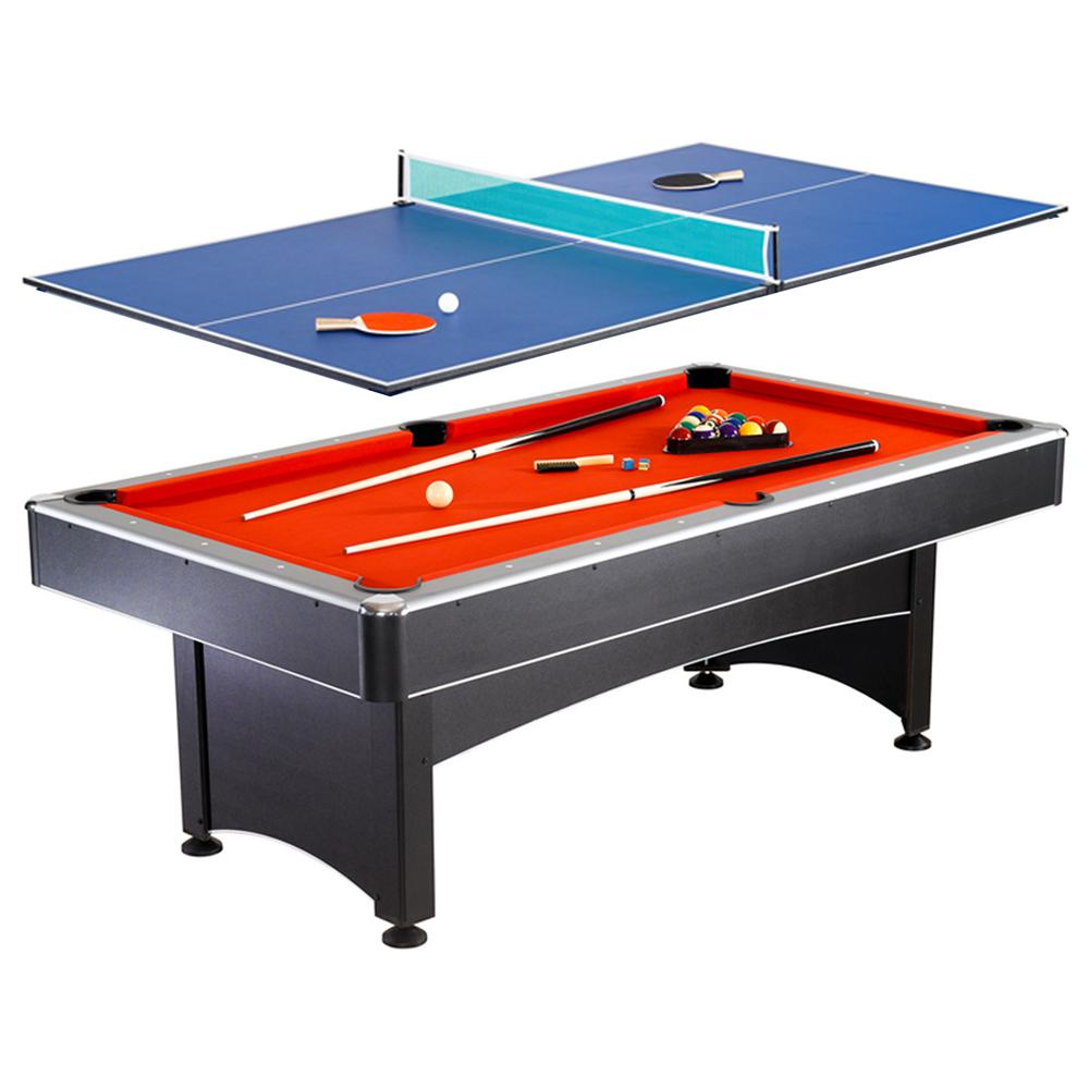 Hathaway Maverick 7 Ft Pool And Table Tennis Multi Game Set With