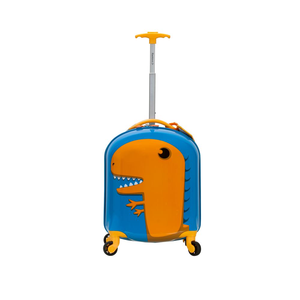 Rockland 17 in. Jr. Kids' My First Polycarbonate Hardside Spinner Luggage, Dinosaur, Blue & Yellow was $239.0 now $45.0 (81.0% off)