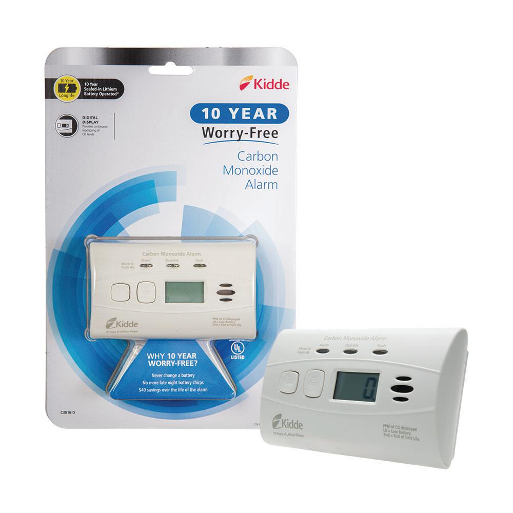 Kidde Firex Hardwired Carbon Monoxide Detector with 9Volt Battery