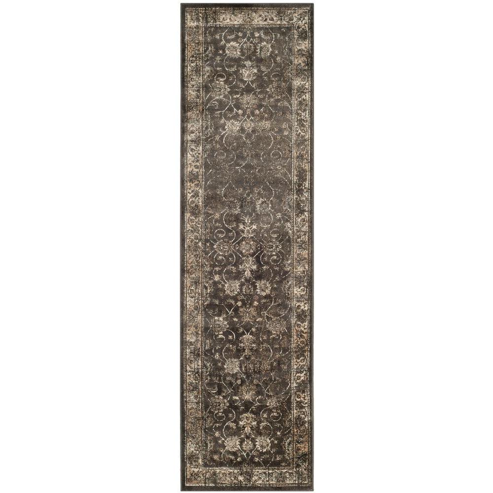 Safavieh Vintage Soft Anthracite 2 Ft X 14 Runner Rug Vtg117 Safavieh Vintage Soft Anthracite 2 Ft X 14 Runner Rug