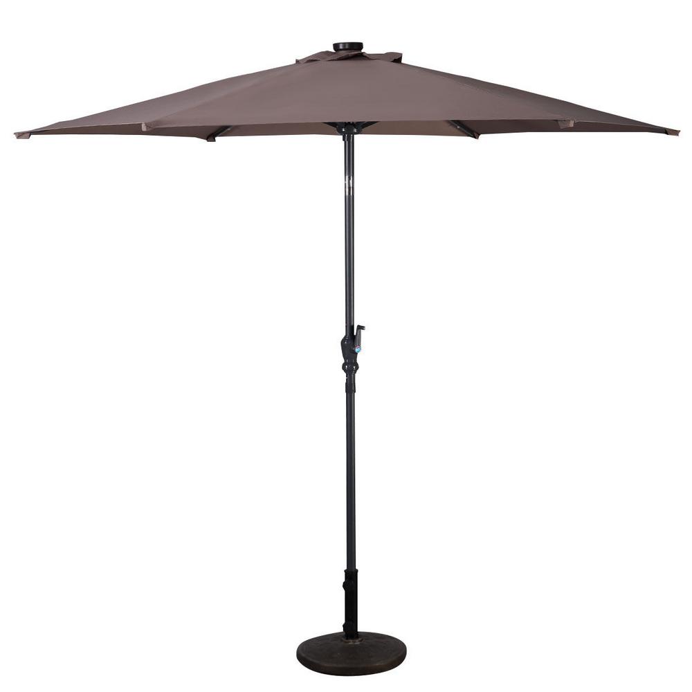 Sunnydaze Decor 10 Ft Steel Offset Cantilever Patio Umbrella In Burnt Orange Jlp 187 The Home Depot
