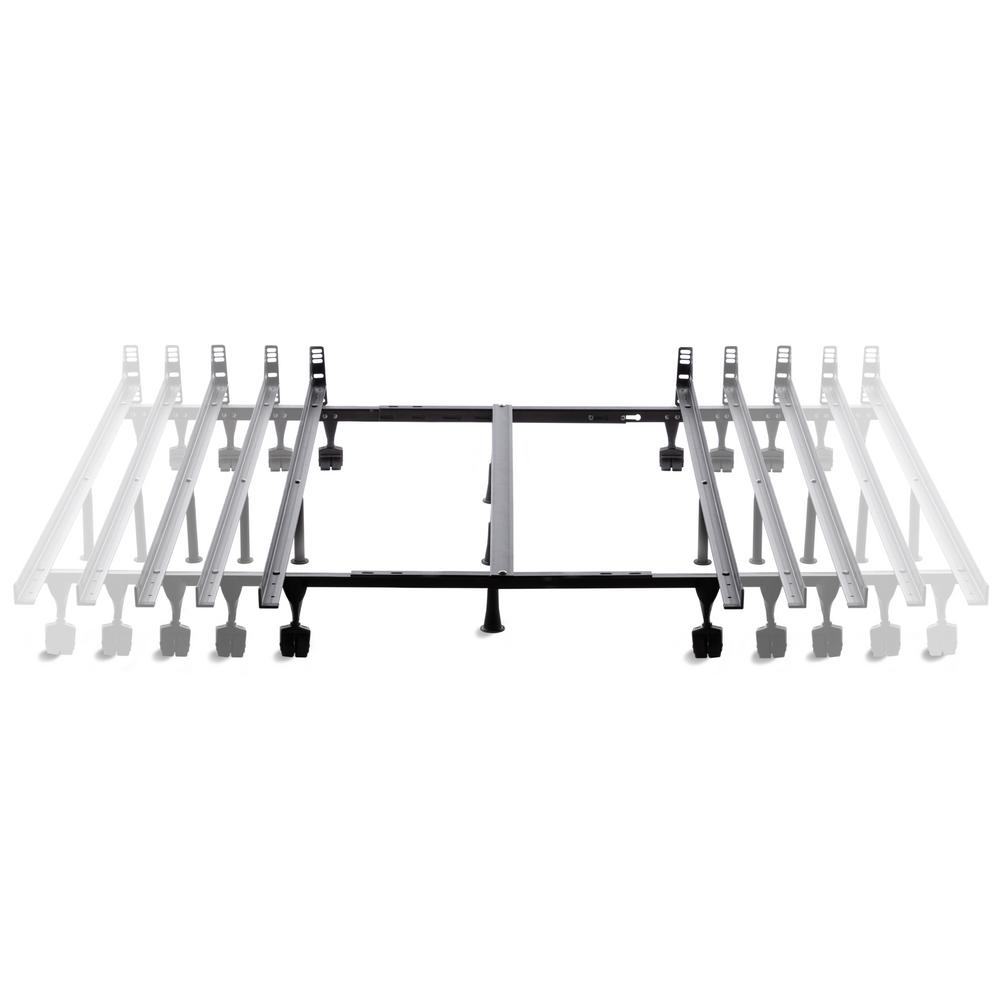 Brookside Universal Adjustable Metal Bed Frame with Center Support