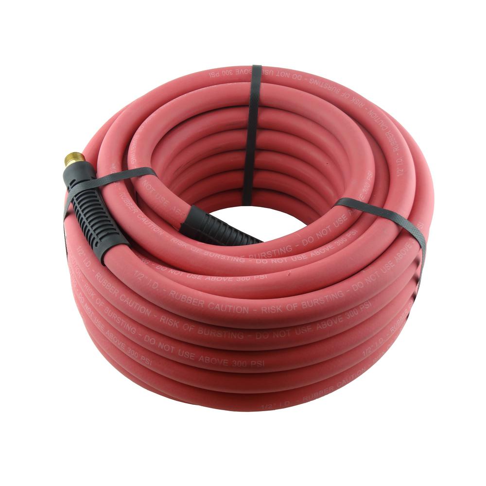 BLUBIRD 1/2 in. x 50 ft. Rubber Air Hose, RedBLBAVG1250KT38 The Home