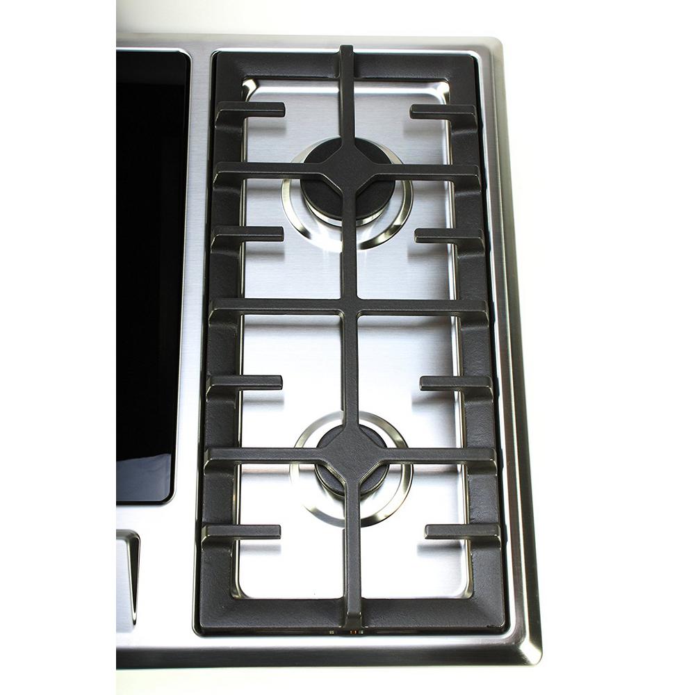 True Induction 25 In Induction Gas Combo Cooktop Stainless