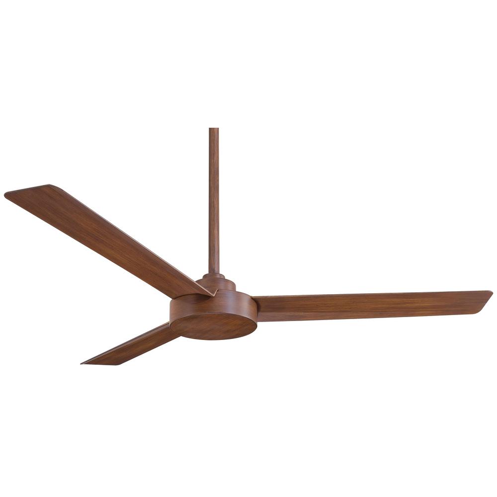 Minka Aire Roto 52 In Indoor Distressed Koa Ceiling Fan With Wall Indoor Distressed Koa Ceiling Fan