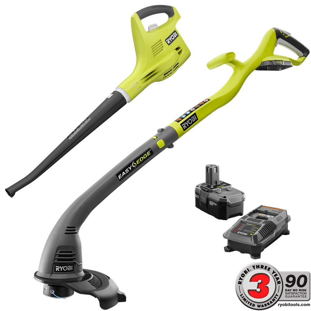 Ryobi 40-Volt Lithium-Ion Cordless String Trimmer/Edger - 2.6 Ah ...