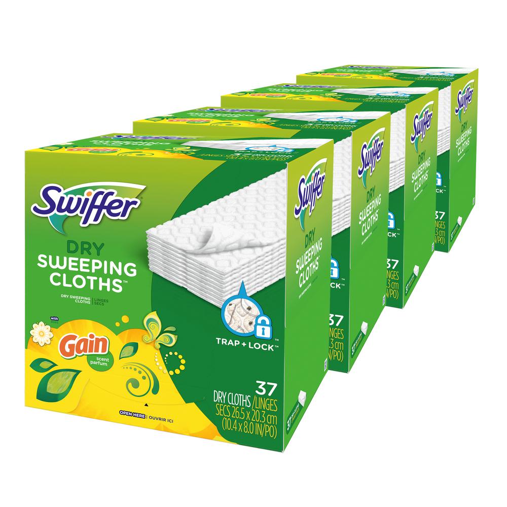 Swiffer Sweeper Dry Cloth Refills With Original Gain Scent 37 Swiffer Sweeper Dry Cloth Refills With