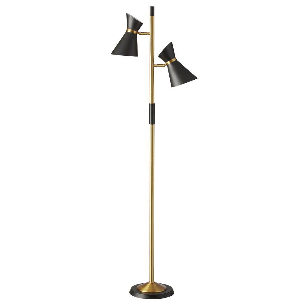 Radionic Hi Tech Nevaeh 2 Light 62 5 In Vintage Bronze Floor Lamp
