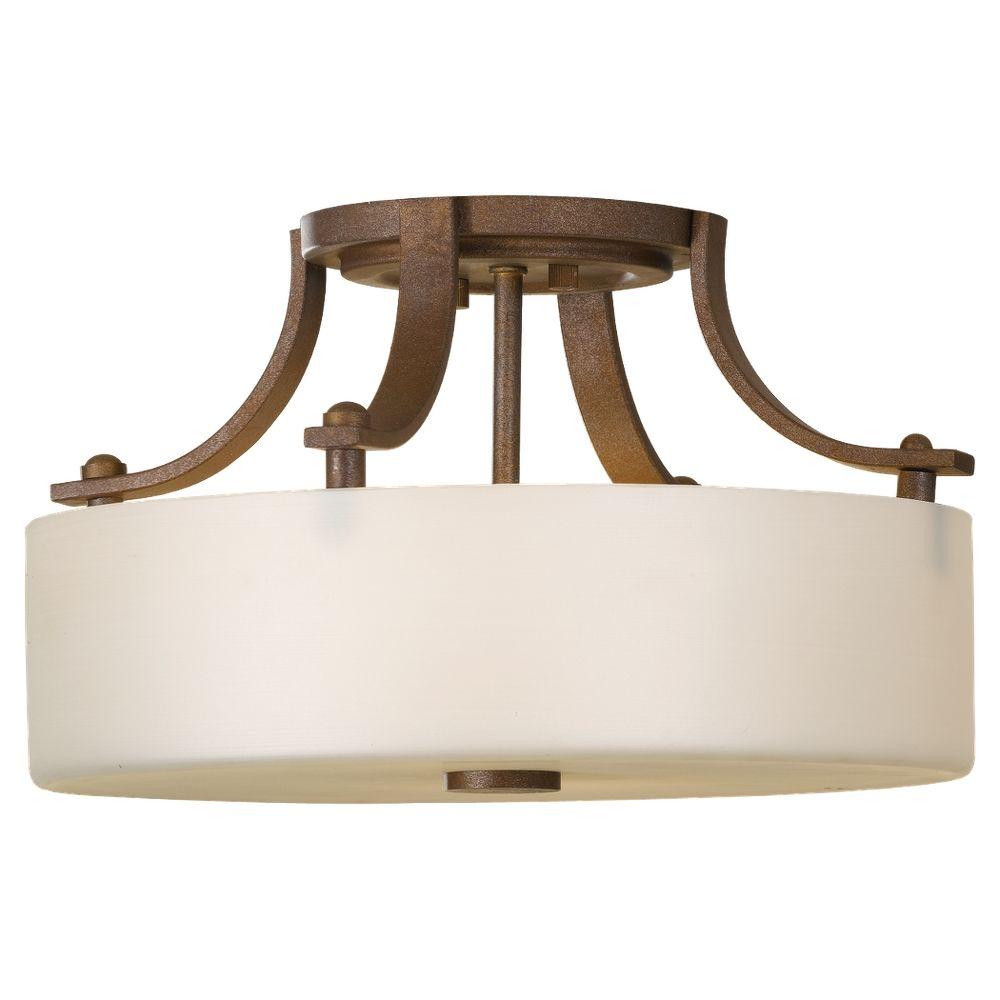 Feiss Sunset Drive 2 Light Corinthian Bronze Semi Flush Mount Feiss Sunset Drive 2 Light Corinthian Bronze Semi Flush Mount