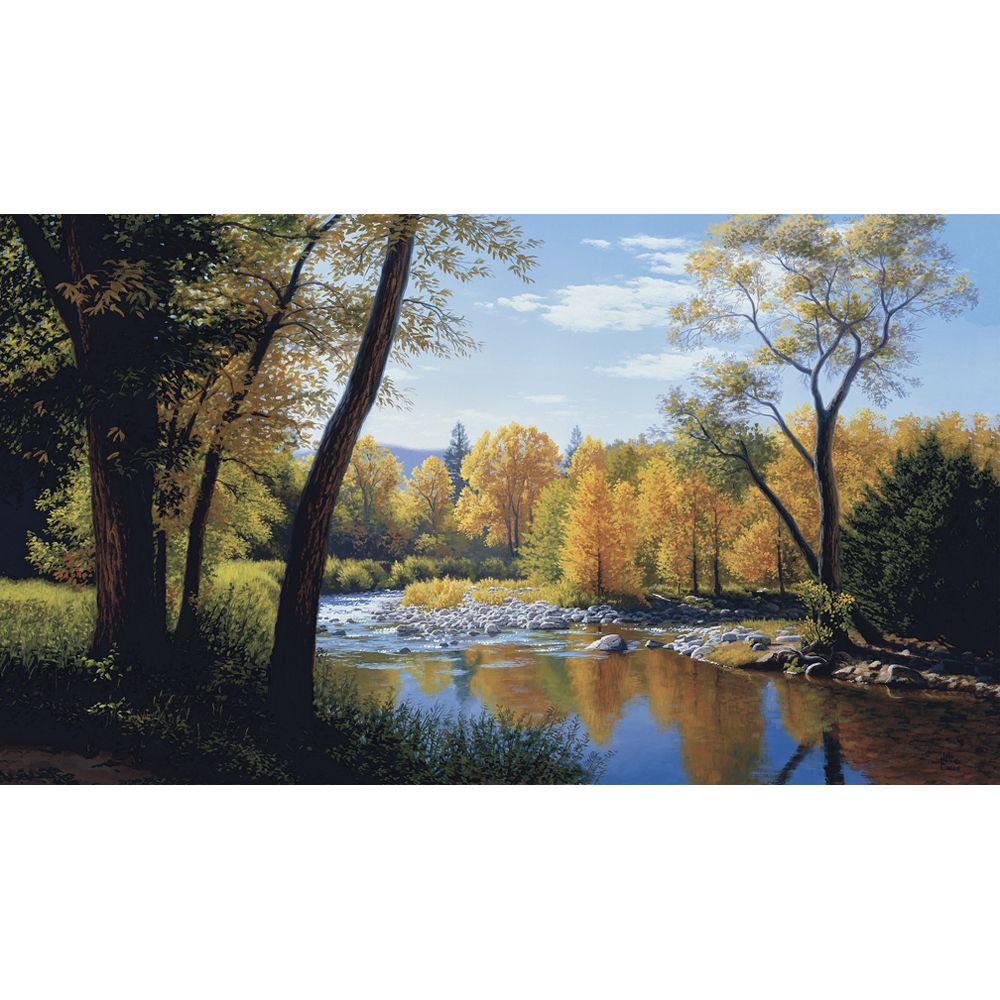 York Wallcoverings 15 ft. x 9 ft. When Summer Turns Autumn Wall MuralLM7991M The Home Depot