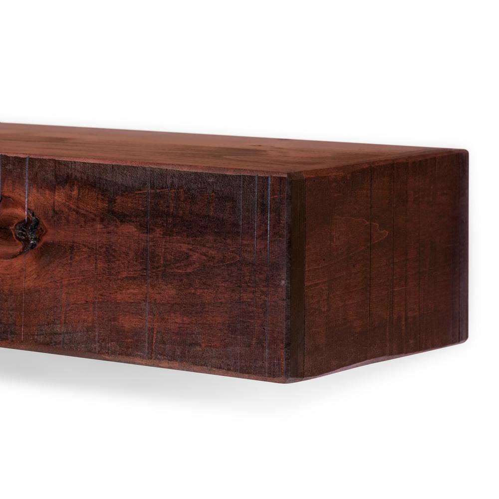 Dogberry Collections 36 In Rustic Mahogany Fireplace Shelf Mantel