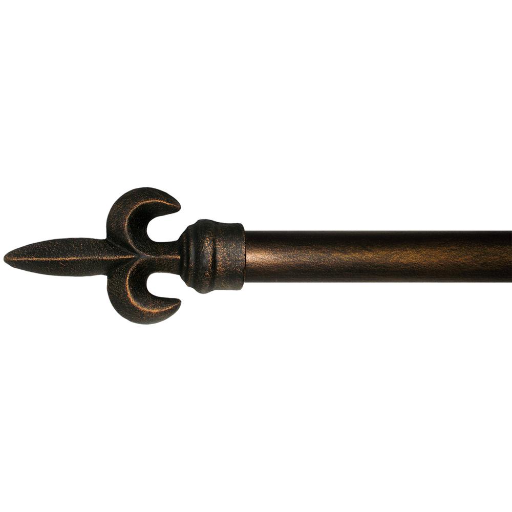 The Artifactory 4 Ft Fixed Length 1 In Dia Metal Drapery Single