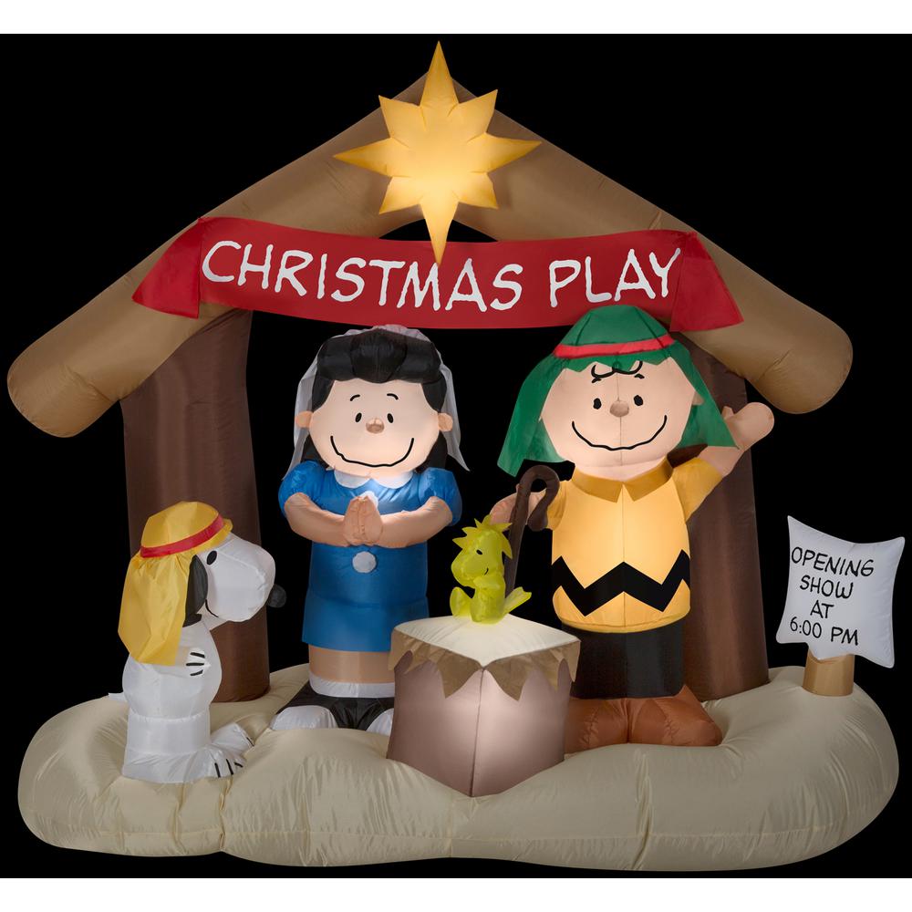 Peanuts - Christmas Inflatables - Outdoor Christmas Decorations - The Home Depot