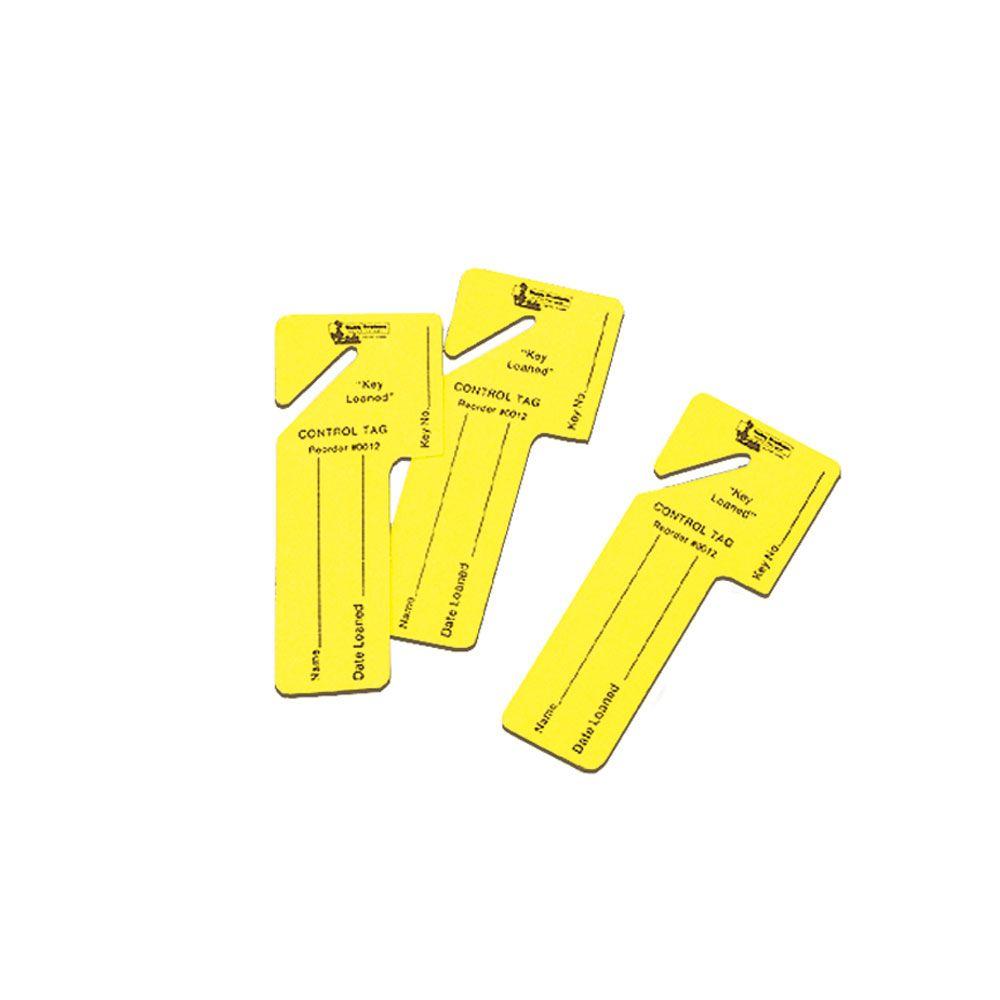 UPC 025719000127 product image for Buddy Products 24 Key Loaned Tags, Adult Unisex, Yellow | upcitemdb.com
