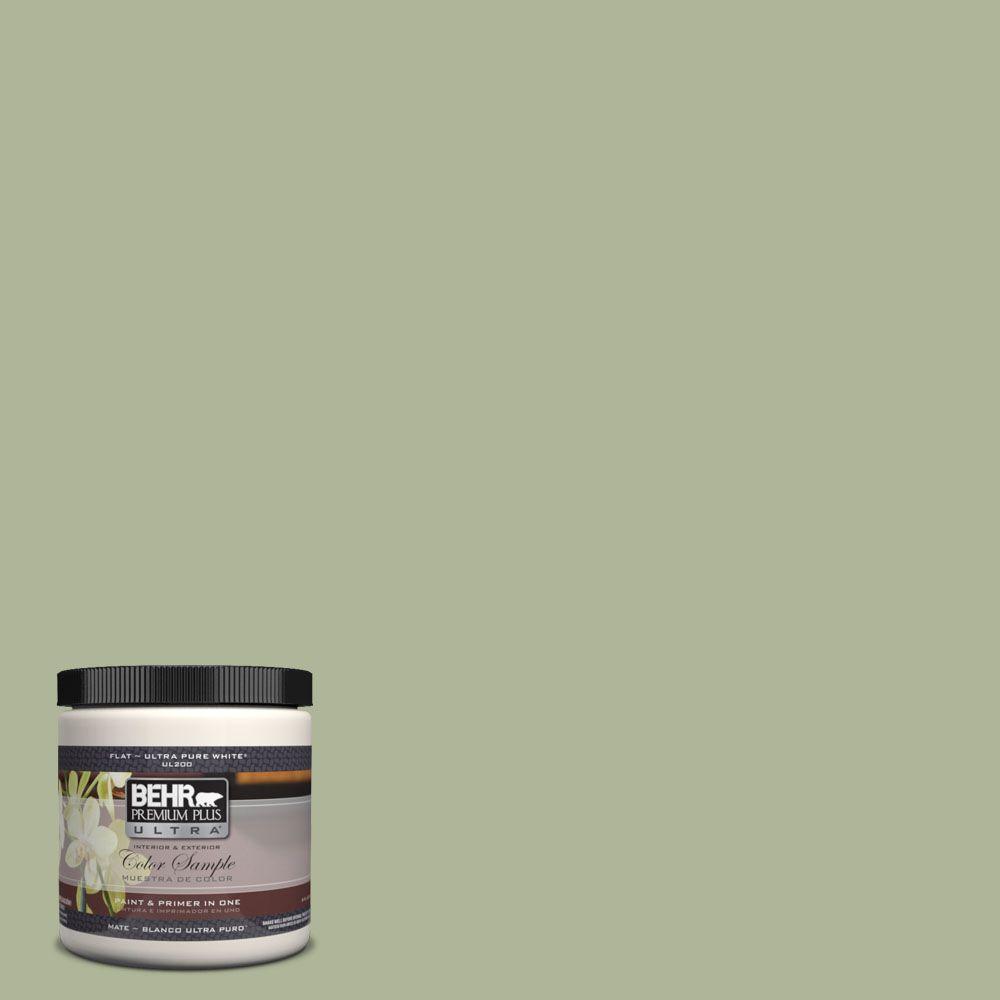 Behr Premium Plus Ultra 8 Oz Ul210 14 Moss Print Matte Interior Ul210 14 Moss Print Matte Interior
